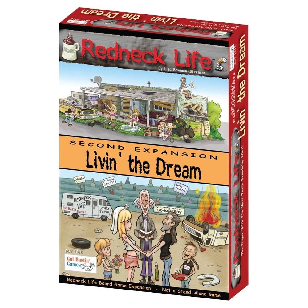 Gut Bustin' Games Redneck Life Expansion #2 Board Game - GUT1015, Paper Material, Red Color