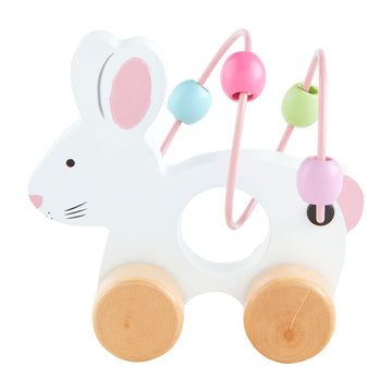 Mud Pie Bunny Abacus Toy, Pink, 5'' X 5''