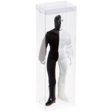 Dollsafe Clear Folding Display Box For Thin 7-8 Inch Dolls And Action Figures, 3'' W X 2'' D X 8.5'' H, Pack Of 10