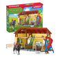 Schleich Farm World, Toy Barn Gift for Kids with Farm Animal Toys and Accessories 30-Piece Set, Ages 3+