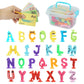 Alphabet Letters Learning Suction Toys: Abc Silicone Baby Bath Toys, Bathtub/Windows/Car/Travel Toys For Toddlers 1-3, Preschool
