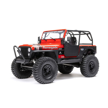 Axial RC Truck 1/10 SCX10 III Jeep CJ-7 4WD Brushed RTR (Battery and Charger Not Included), Red, AXI03008T1