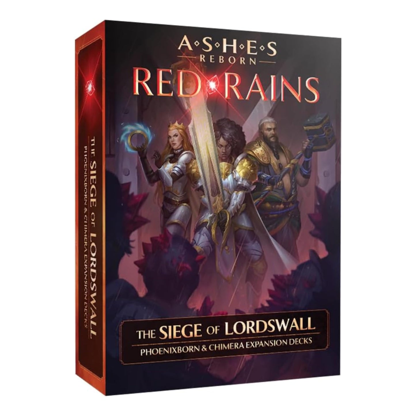 Plaid Hat Games Ashes Reborn: Red Rains Siege Of Lordswall Expansion Decks - Phoenixborn & Chimera Set For 1-2 Players, Ages 14+