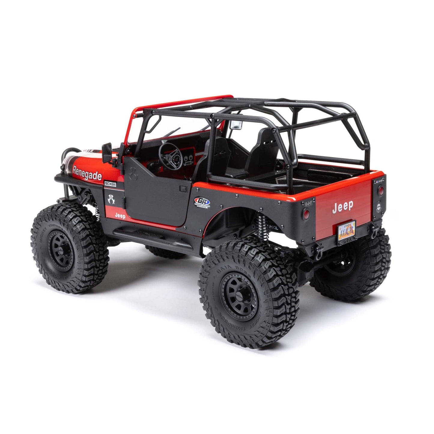 Axial RC Truck 1/10 SCX10 III Jeep CJ-7 4WD Brushed RTR (Battery and Charger Not Included), Red, AXI03008T1