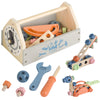 Wooden Tool Toy Toolbox Toddler Educational Construction Kids Toys Play Accessories Set Creative Gift for 3 Year Olds and Up Boy