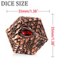 Metal D20 Dnd Dice Set - Dragon Scale Metallic 20 Sided Giant Polyhedral Dice,35Mm Large Dragon Eye Metal D&D Dice Set For Dunge