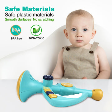 Iiromeci Musical Toys For Kids, Little Trumpet Toy For Toddlers, Baby Educational Toys, Infants Music Toys For Girls Boys Ages 1