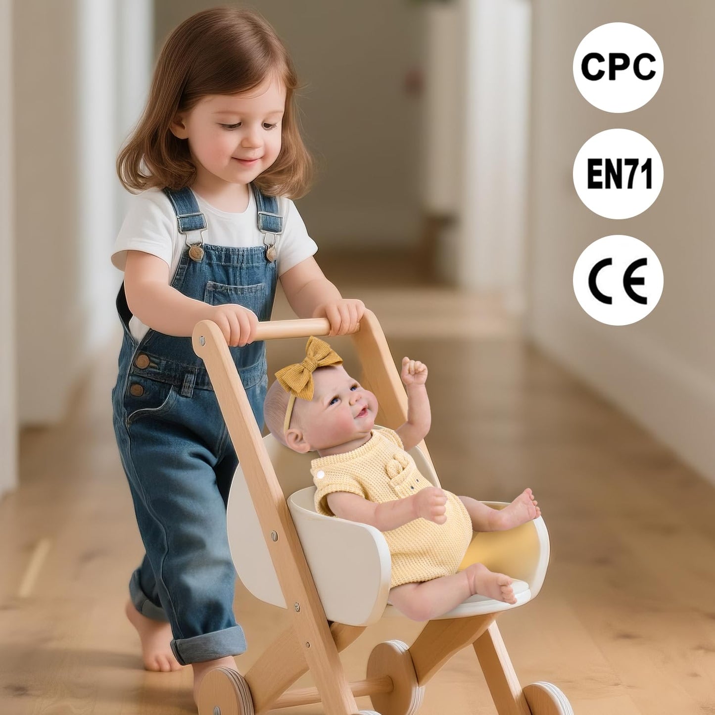 Aori Lifelike Reborn Baby Dolls - 20-inch Realistic Newborn Girl with Soft Body  enhanced Weighted Baby Doll That Look Real with Outfit for Girls Age 3+  Parents  Elderly