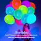 60 Pcs Uv Neon Balloons, Neon Glow Party Balloons Uv Black Light Balloons Glow In The Dark For Birthday Decorations Wedding Glow