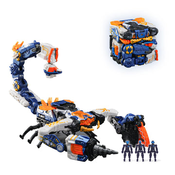 52Toys Beastbox Bb-60 Hurrican Deformation Toys Action Figure, Converting Toys In Mecha And Cube, Perfect Birthday Party Gift For Teens And Adults, Based On Scorpions