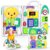 Toddler Boy Toy for 1-2 Year Old, Montessori Birthday Gift for 1+ Year Old Boy Girl, Motor Skills Developmental Toy, Busy Board