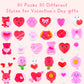 Leehur 30 Pcs Valentines Day Mochi Squishy Toys Squishies For Kids School Class Classroom Valentines Day Cards Gifts Prizes Part
