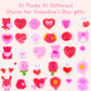 Suwen 40 Inch Hot Pink Large 8 Number Balloons Big Foil Helium Number Balloons 0-9 Jumbo Happy 8Th Mylar Birthday Party Decorati