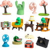 14Pcs Miniature Frog Figurines Cute Desk Accessories Mini Frog Gift Office Desk Decor Tiny Frogs Statue Trinkets Gift For Booksh