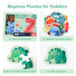 Toi Toddler Jigsaw Puzzles - 6 Large Dinosaur Floor Puzzles, 10x10x3 inch, Cardboard, Preschool Learning Game for Kids Aged 2.5+