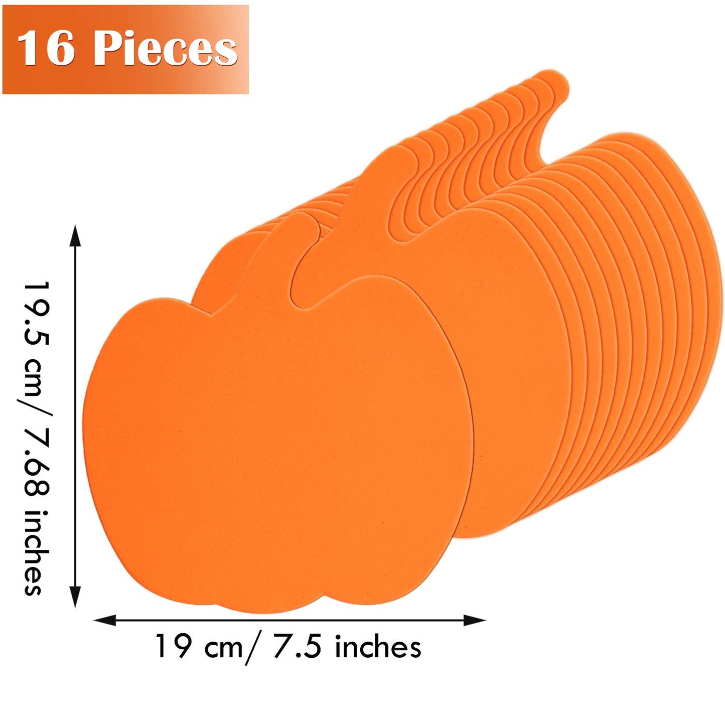 32 Pieces Halloween Foam Pumpkin Craft Kit And Pumpkin Foam Stickers Self Adhesive Halloween Stickers For Kid'S Halloween Party Crafts Decorations