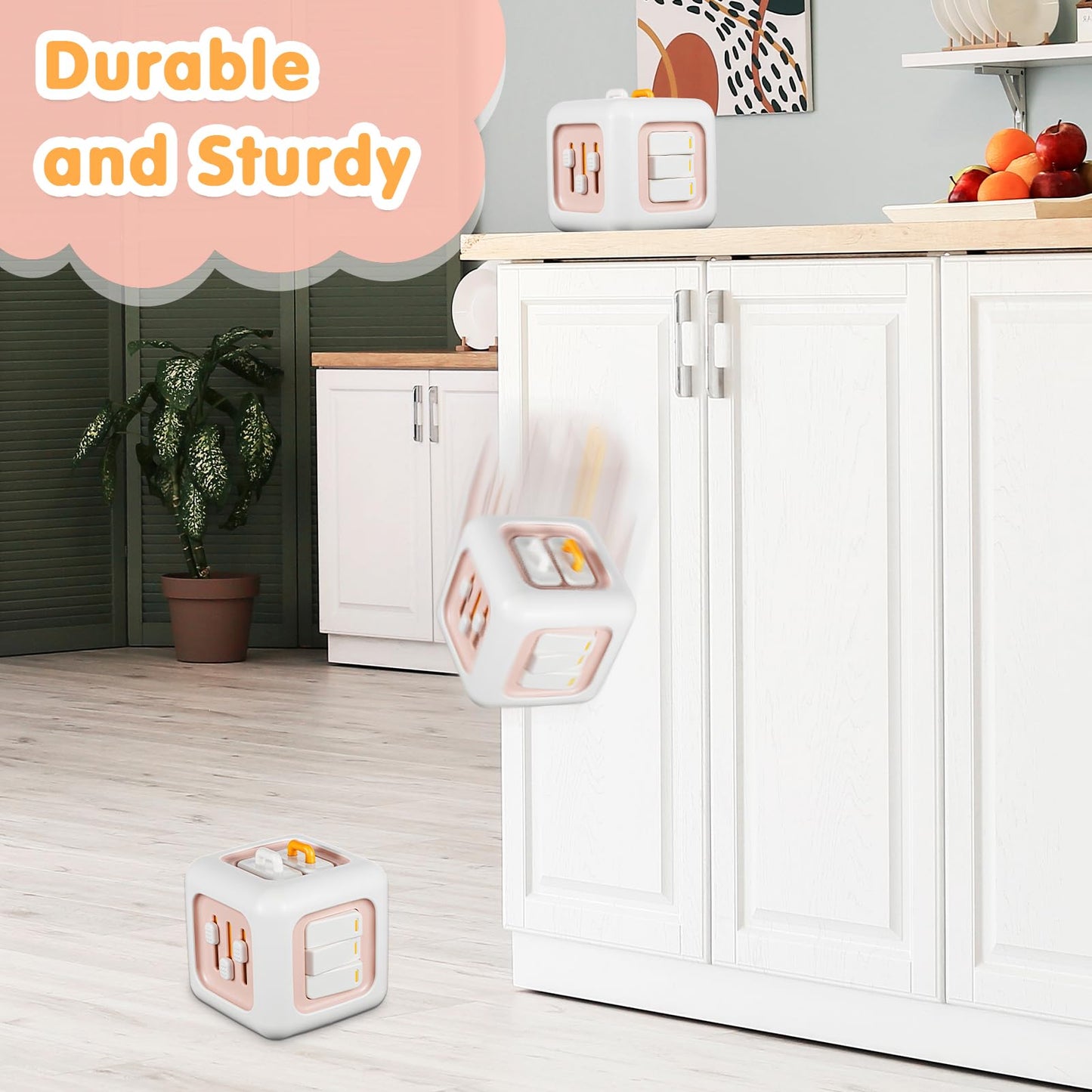 Montessori Toys For 1 Year Old, Baby Busy Board For Toddler 1-3, Activity Cube Travel Airplane Toys For Babies 12-18 Months,Chri