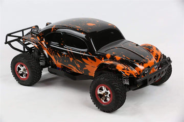 SummitLink Custom Body Muddy Orange Over Black Compatible for 1/10 Slash 4x4 VXL 2WD Slayer RC Car or Truck (Truck not Included)