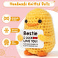 Mbl Bestie Best Friend Women Birthday - I Duck Love You, Funny Handmade Positive Emotional Knitted Duck For Female Women Bff Fri