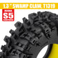 INJORA 1.3 Silicone Rubber Inserts and Swamp Claw Tires for TRX4M SCX24 1/18 1/24 RC Crawler Car Upgrade(Yellow)