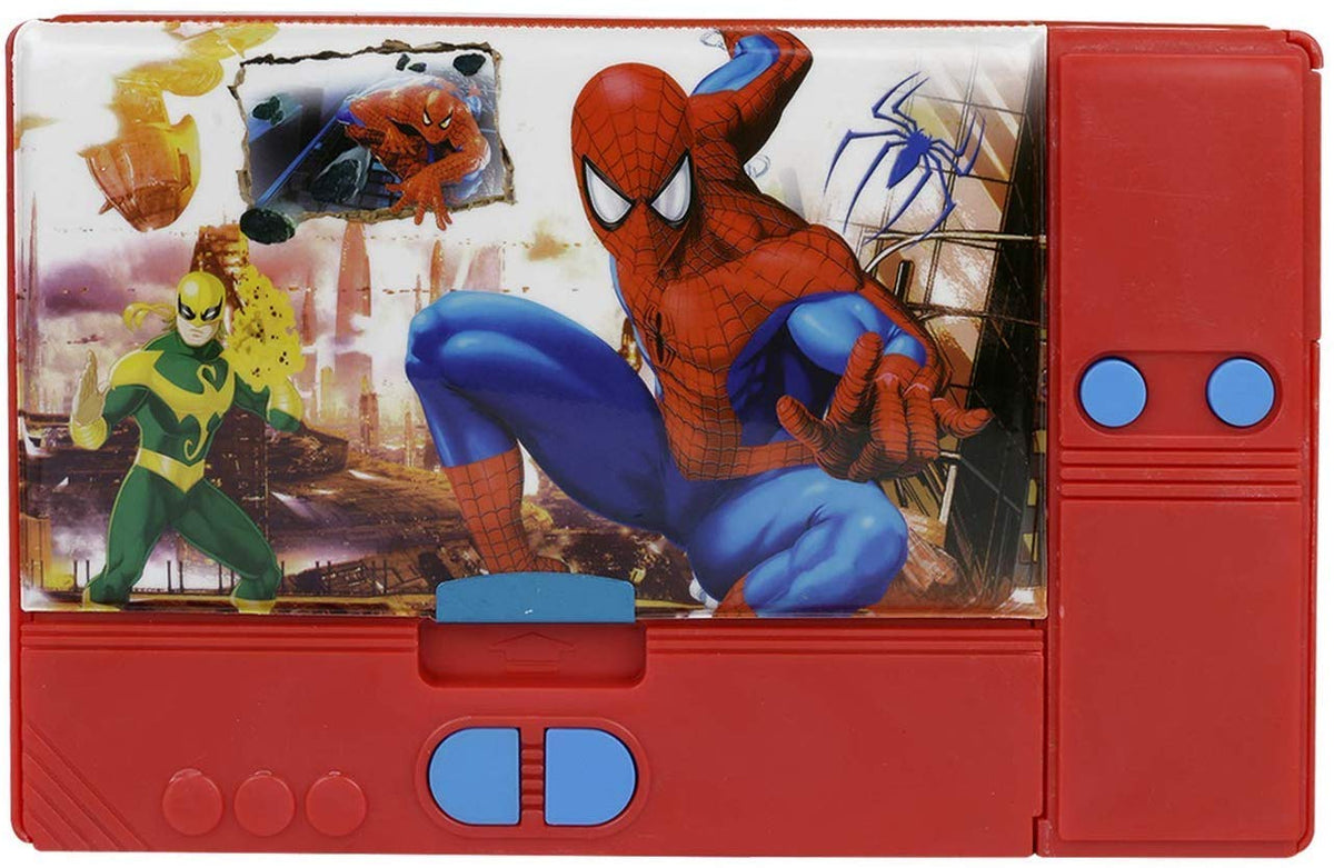 Prezzie Villa Character Avengers Jumbo Pencil Box Avenger Pencil Case Large Capacity with Integrated Sharpener