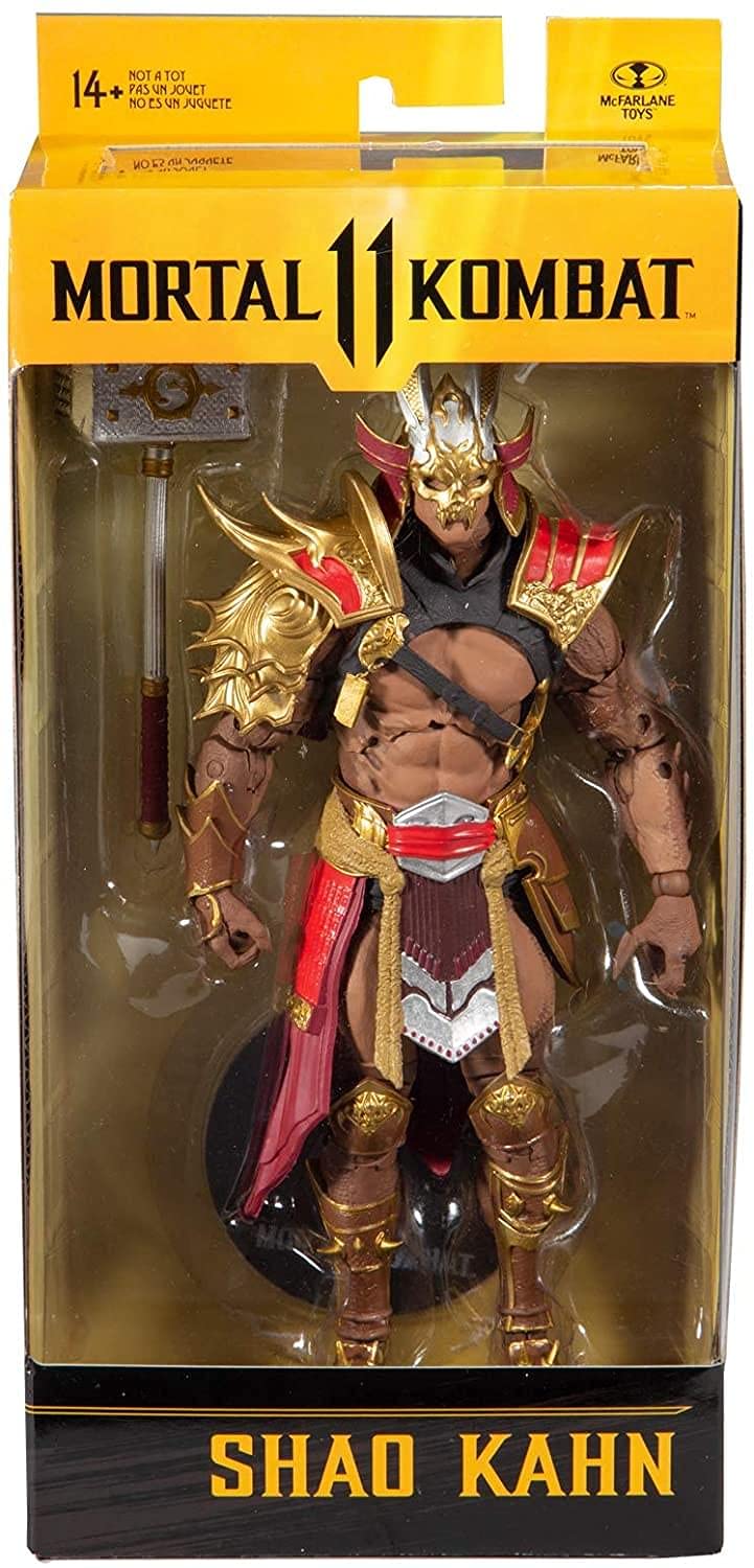 McFarlane Toys Mortal Kombat Shao Khan 7" Action Figure - Brown Plastic - Model 11037-1