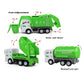 FIVEDAOGANG Toy Vehicles Set 3 Pack Sanitation Truck Car Model Garbage Trucks Water Tanker Playset with 8 Signpost Friction Powe