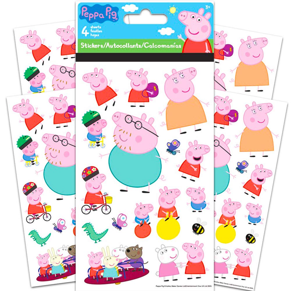 Trends International Peppa Pig Wall Art - 4 Standard Sheets, Multi, One Size, Model ST4017
