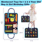 Majavi Busy Book For Toddlers 1-3, Montessori Toys Busy Board For 1 2 3 4 Year Old Boy Girl Birthday Gift - 5 In 1 Quiet Activit