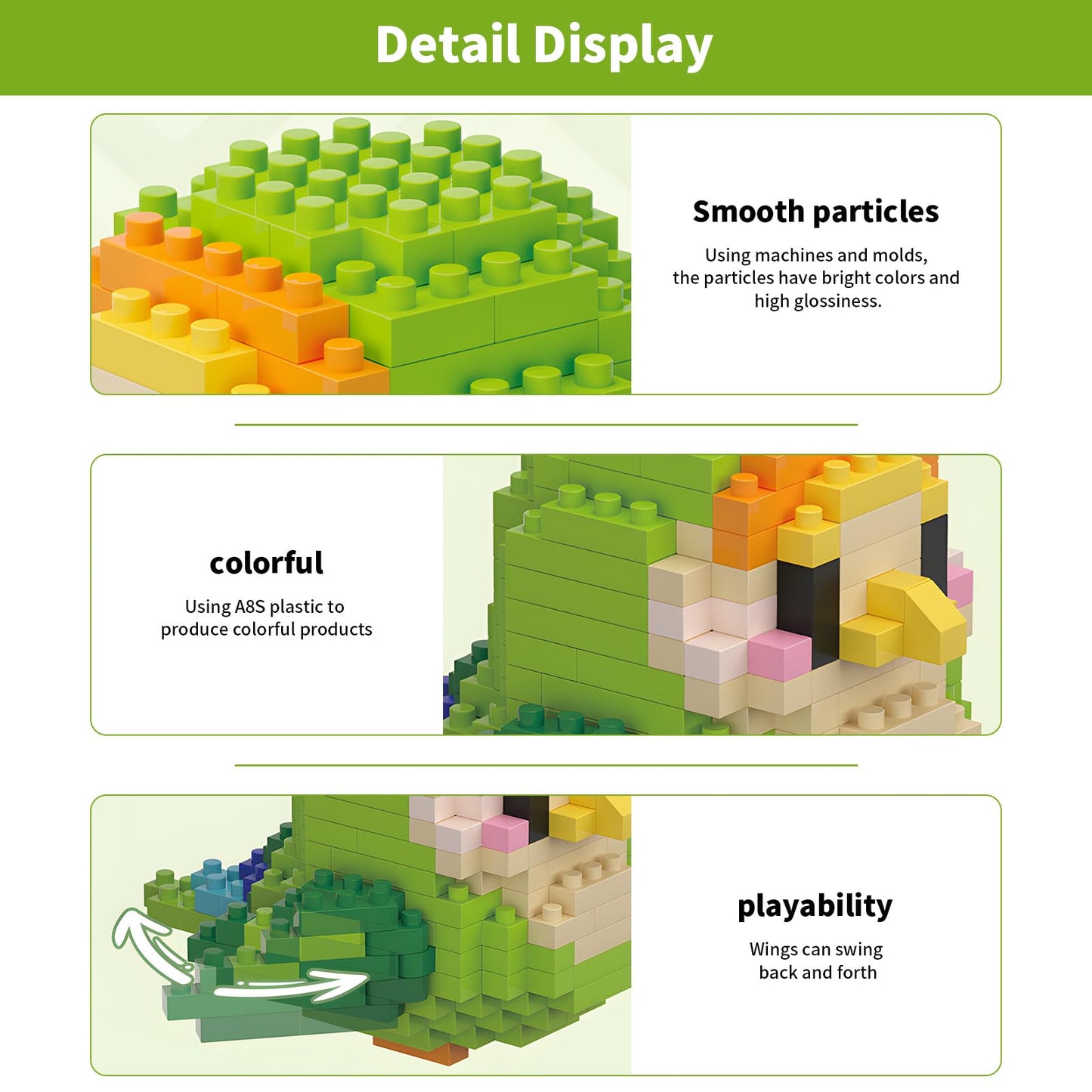 HJPLPXH Parrots Micro Mini Building Block Sets Birthday Gift for Kids  Animals Buildling Model Kits  Mini Bricks Birds Series Toys for Kids(12 Boxes)