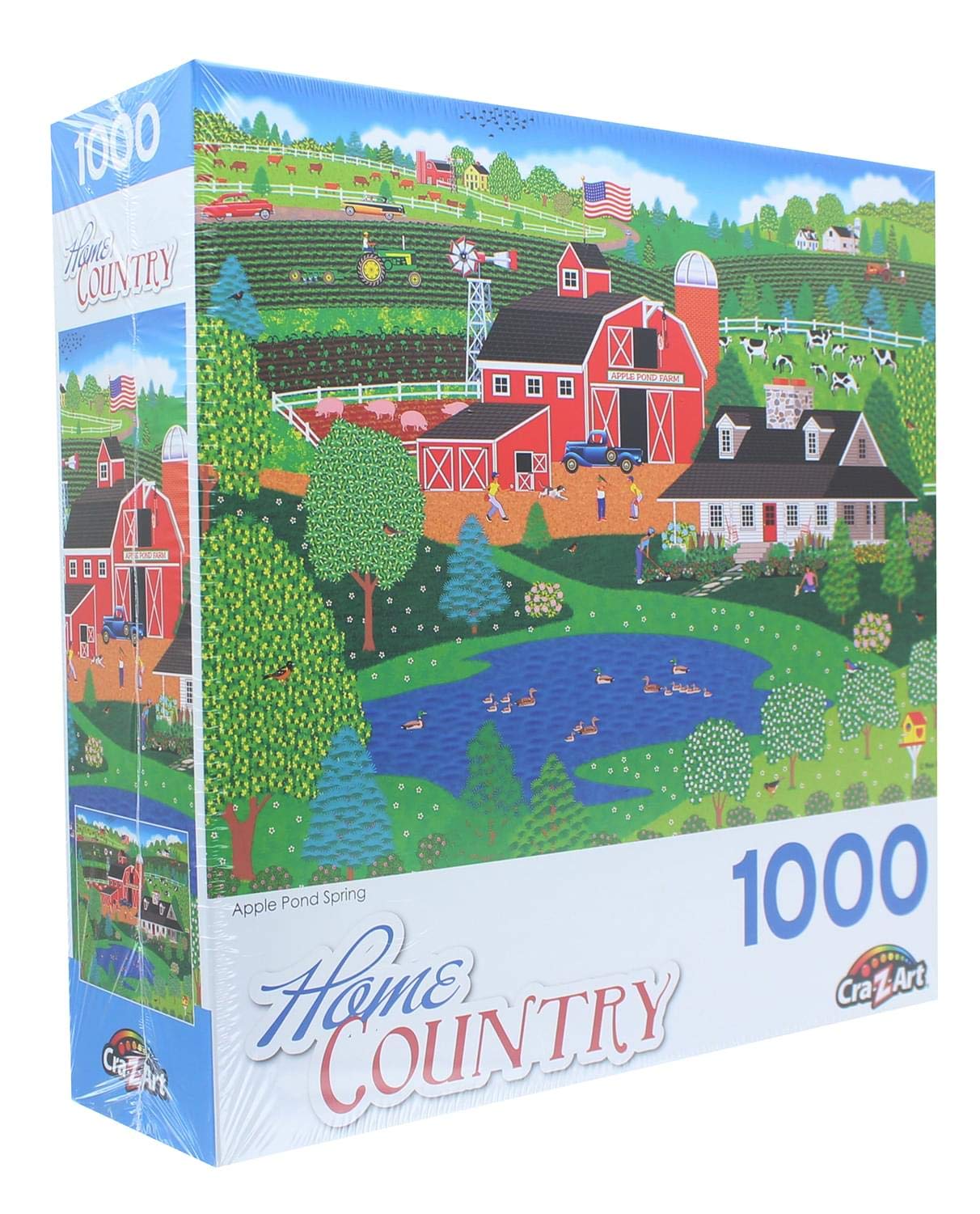 Apple Pond Spring 1000 Piece Collector Puzzle By Artist: Mark Frost