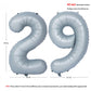 40 In Matte Gray Number Balloons Helium Foil Mylar Balloon Birthday Party Banquet Decoration 29