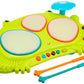 B. toys - Ribbit - tat - tat Musical Drum Set for Toddlers, Light - Up Educational Musical Instruments with 5 Rhythms and Demo S