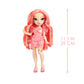 Rainbow High Pinkly Fashion Doll with Glasses & 10+ Accessories, Multicolor, Model 501923EUC, Perfect Gift for Kids 4-12 Years