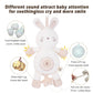 Cottonebebe Organic Baby Toys, Stuffed Animal Toy With Lullaby Music For Infant Babies 0 3 6 12 To 36 Months Boy & Girl,Ideal Gift For Newborn (Rabbit, Cotton)