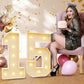 Imprsv 3Ft 15Th Birthday Decorations Numbers: 15Th Birthday Party Anniversary Decorations Large Light Up Numbers 15 For Girls Bo