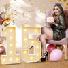 Imprsv 3Ft 15Th Birthday Decorations Numbers: 15Th Birthday Party Anniversary Decorations Large Light Up Numbers 15 For Girls Bo