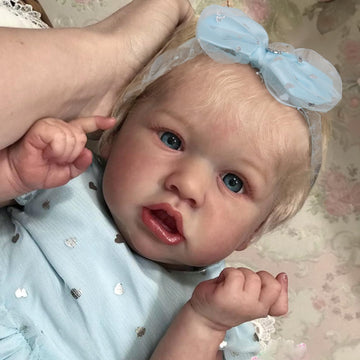 Wooroy Realistic Reborn Baby Dolls Girl - 20-Inch Lifelike Baby Doll With Blonde Hair And Soft Cloth Body Cute Real Life Newborn Baby Dolls Birthday Gift For Kids Age 3+