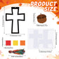 Chiisong 24 Sets Fall Blessings Crafts Kit DIY Tissue Paper Sign Crafts for Back to School Fall Harvest Thanksgiving Religious C