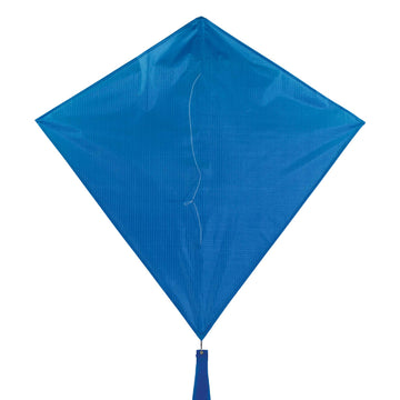 In The Breeze 3294 - Blueberry 30 Inch Diamond Kite - Solid Blue, Fun, Easy Flying Kite