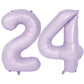 40 In Matte Purple Number Balloons Helium Foil Mylar Balloon Birthday Party Banquet Decoration Digital 24