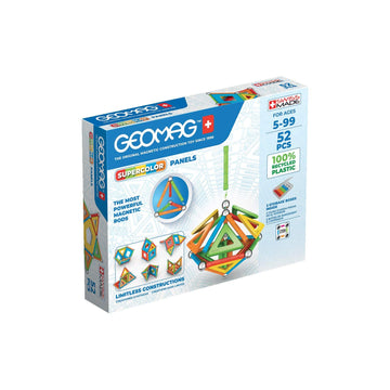Geomag Magnetic Toys | Magnets For Kids | Stem-Endorsed Educational Building Set | 100% Recycled Plastic Supercolor Panels | Sto