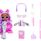L.O.L. Surprise! Tweens Winter Snow Dummy Doll - Snow Purple with Colour-Changing Skis and 10+ Frosted Outfits and Accessories,