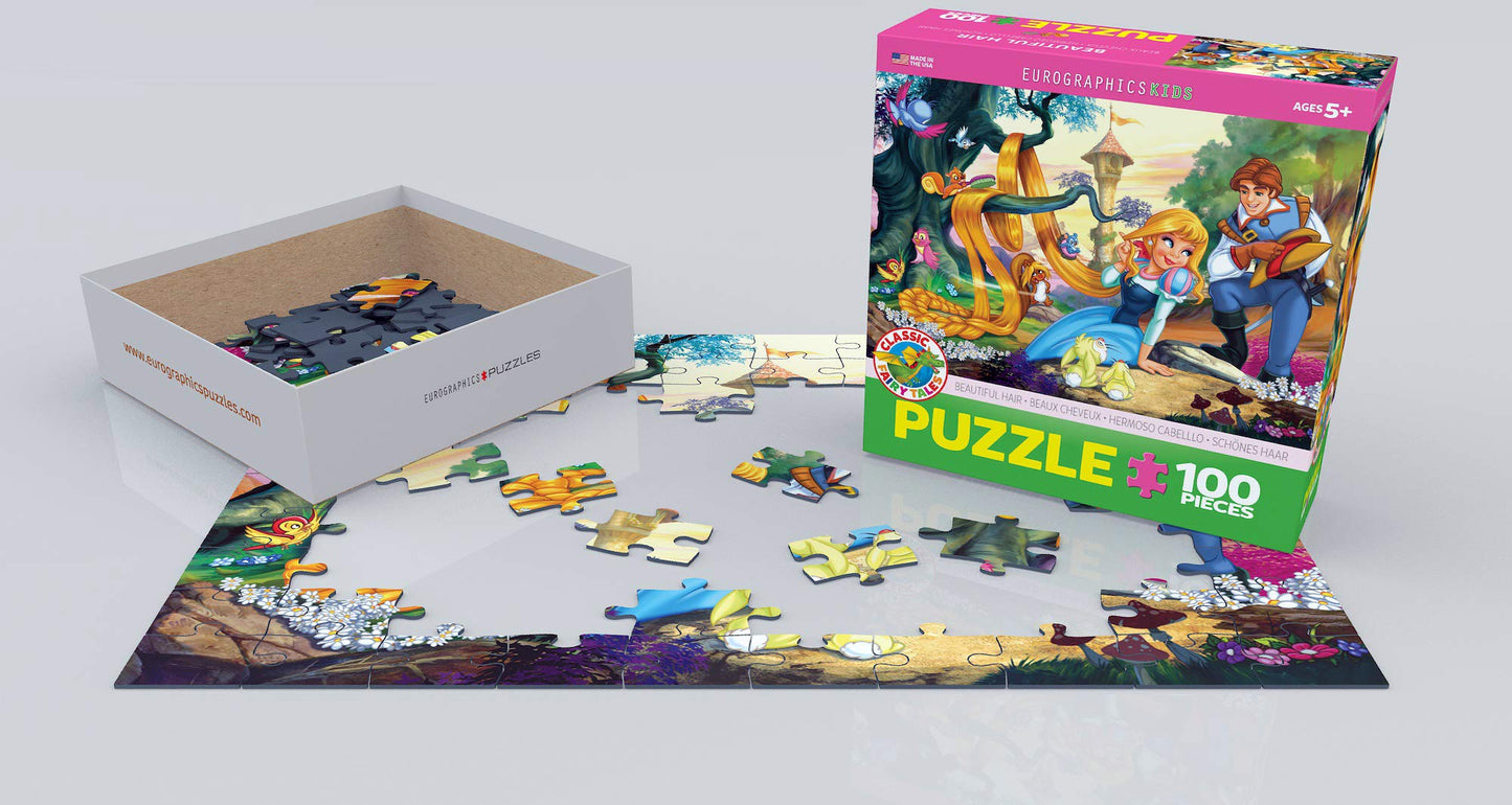 Eurographics Beautiful Hair Jigsaw Puzzle (100-Piece)