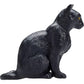 Mojo Black Cat Sitting Realistic Domesticated Animal Hand Painted Toy Figurine