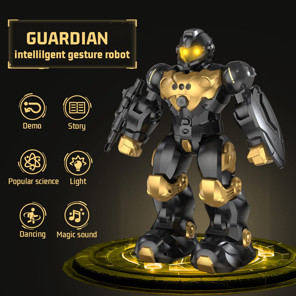 Robot-Fun The Programmable Gesture-Controlled RC Robot for Kids & Educational Playmate