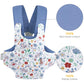 Gagaku Baby Doll Carrier For Toddler Toy Baby Carrier For Dolls Accessories Doll Carriers For Kids – Blue (Pinecones)