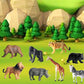 12 Pcs Figures Toys Realistic Mini Safari Zoo Animal Figurines, Plastic Learning Educational Playset Animal Themed Party Supplies Cake Topper Ornaments For Easter Egg Birthday Christmas