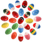 Peohud 24 Pack Wooden Egg Shakers, Maracas Percussion Musical Easter Eggs For Kids, Musical Instruments Toys For Toddler Baby Mu