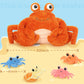 Morismos 5 Pcs Crab Plush Stuffed Animal, 32' Large Mommy Crab With 4 Babies, Crabs Stuffed Plushies Gift For Girls Boys Kids